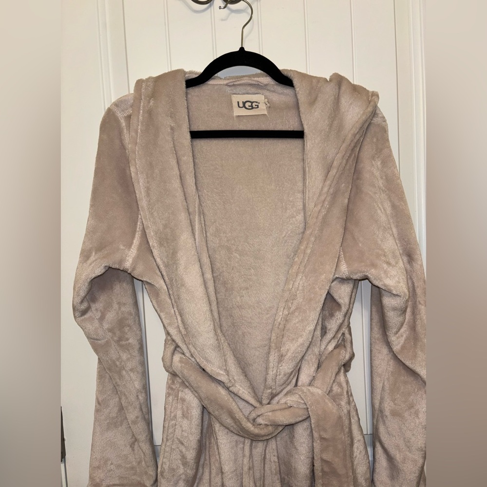 Ugg Miranda Hooded Ivory Cream Robe Size Large - Picture 5 of 9